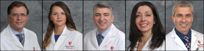 Lt. to Rt.: David Landau, MD; Lucyna Price, MD; Apostolos Tassiopoulos, MD; Angela Kokkosis, MD; Nicos Labropoulos, PhD